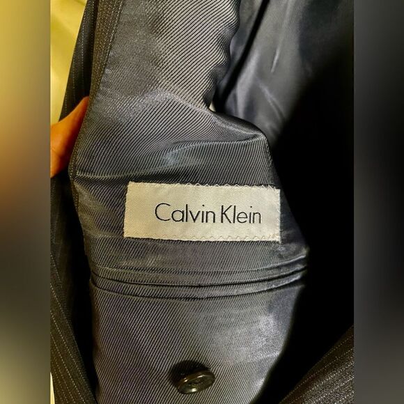 Calvin Klein- gray mens wool blazer - Picture 3 of 6